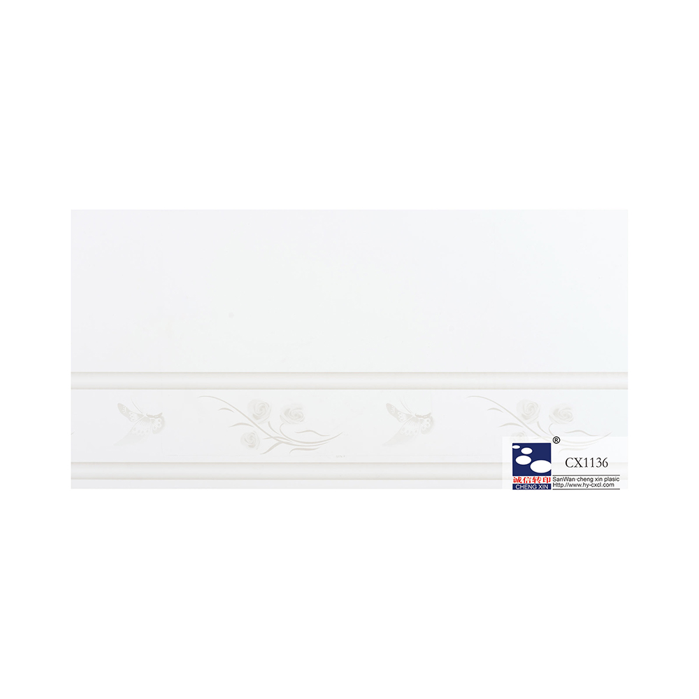 Fuente de la fábrica de China Láminas de estampado en caliente decorativas de 210 mm para la decoración del panel de PVC CX1136