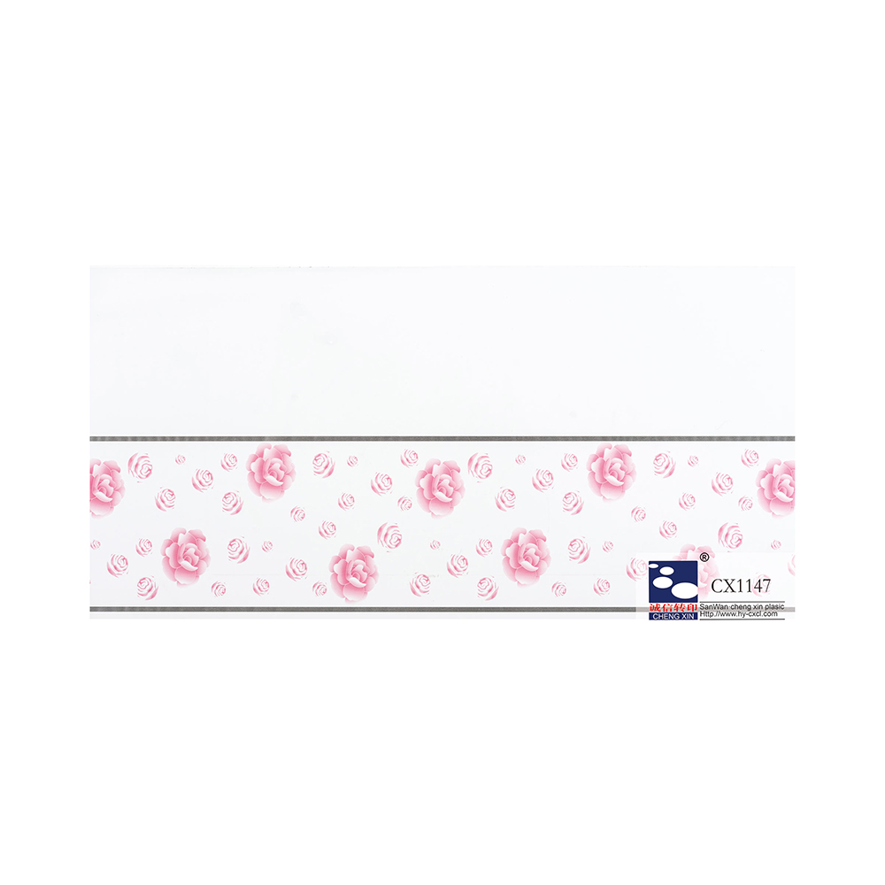 Diseño de moda Decorativo Precio bajo 210 mm Láminas de estampado en caliente para panel de PVC CX1147
