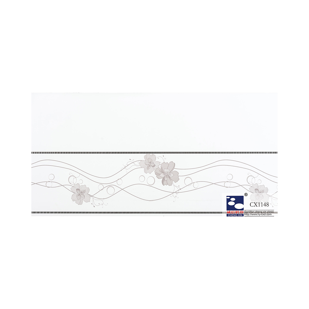 Láminas de estampación en caliente decorativas de 21 cm a bajo precio con flores impresas para panel de PVC CX1148
