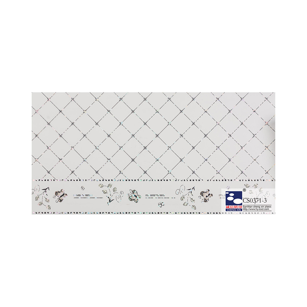 Lámina de estampación en caliente de diseño de madera con película de laminación de PVC de bajo precio para panel CS0371-3