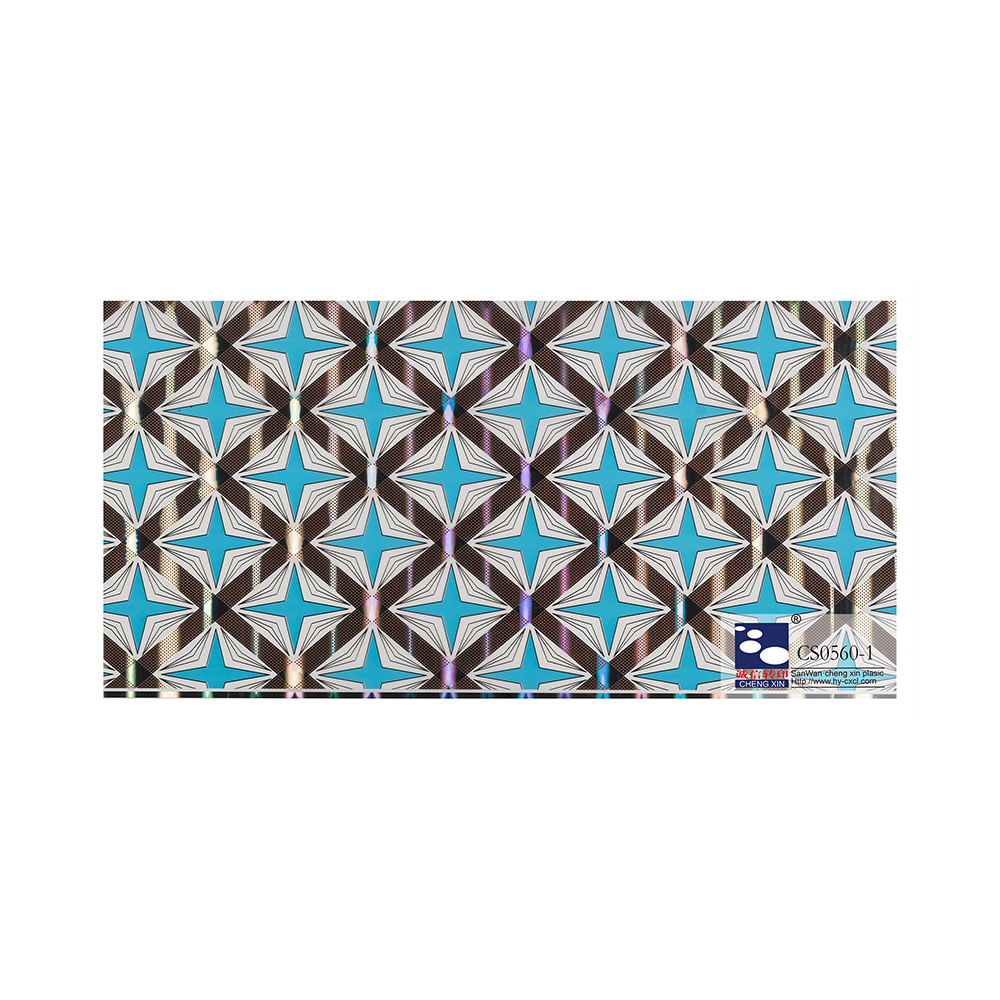 Nuevo diseño de madera decorativo grano de madera lámina de estampado en caliente para decoración de Hotel CS0560-1