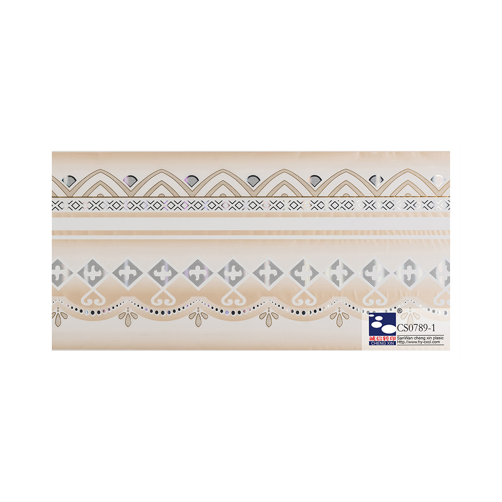 Lámina de estampación en caliente de película de laminación de madera decorativa de moda para decoración de interiores CS0789-1