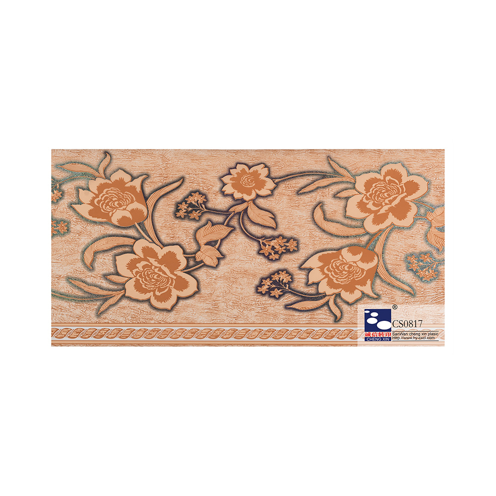 Lámina de estampación en caliente de precio bajo de grano de madera de diseño de madera natural para decoración de interiores CS0817