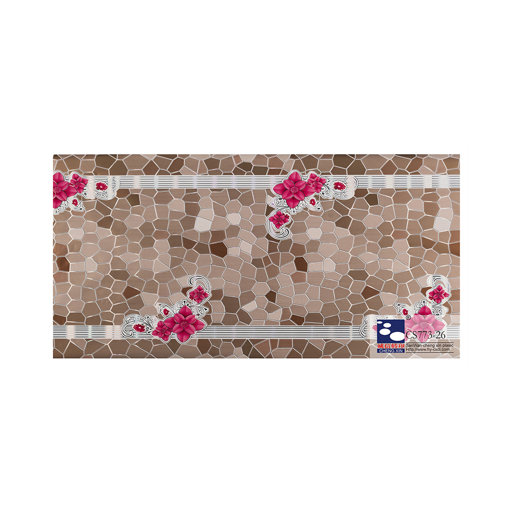 Lámina de estampado en caliente de grano de madera de precio de venta caliente de China para decoración de hotel con servicio de pozo CS773-26