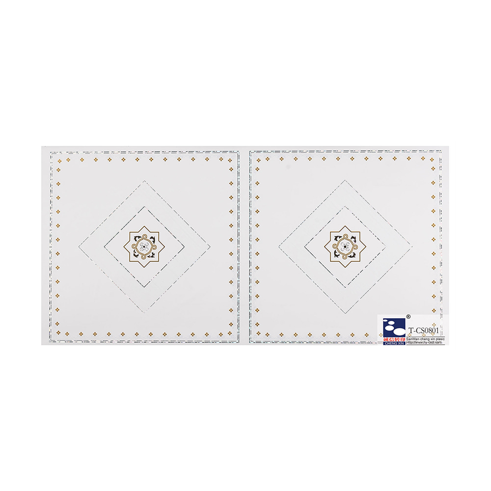 Lámina de estampación en caliente de mármol decorativa de diferentes patrones con precio barato o tablero T-CS0801