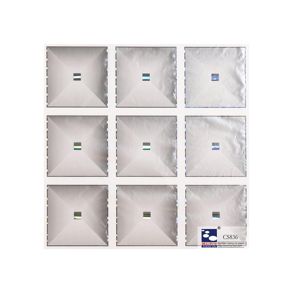 Lámina de estampado en caliente para decoración de paneles de PVC en fábrica china Fabricante CS836