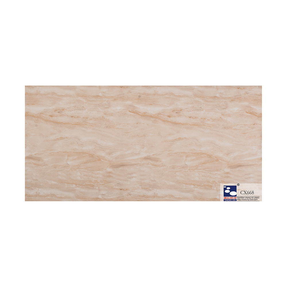 Material de PVC barato, lámina de estampado en caliente de mármol para decoración de paneles de PVC CX668