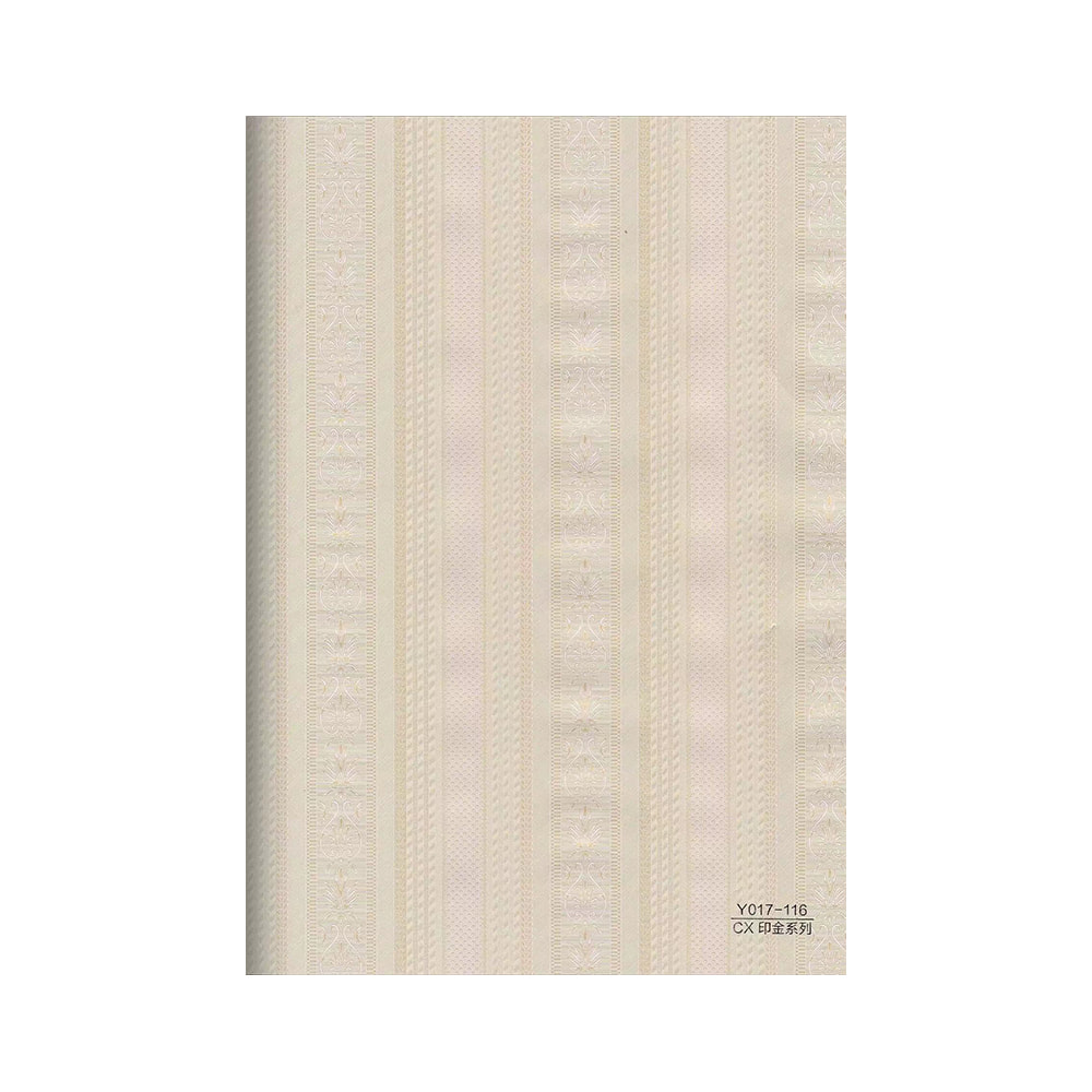 Película decorativa para muebles de color de madera no autoadhesiva para panel de puerta Y017-116