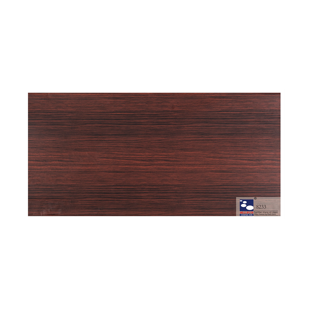 Gran relación calidad-precio Estilo moderno Nuevos diseños Pet Decorativo Grano de madera PVC 8233